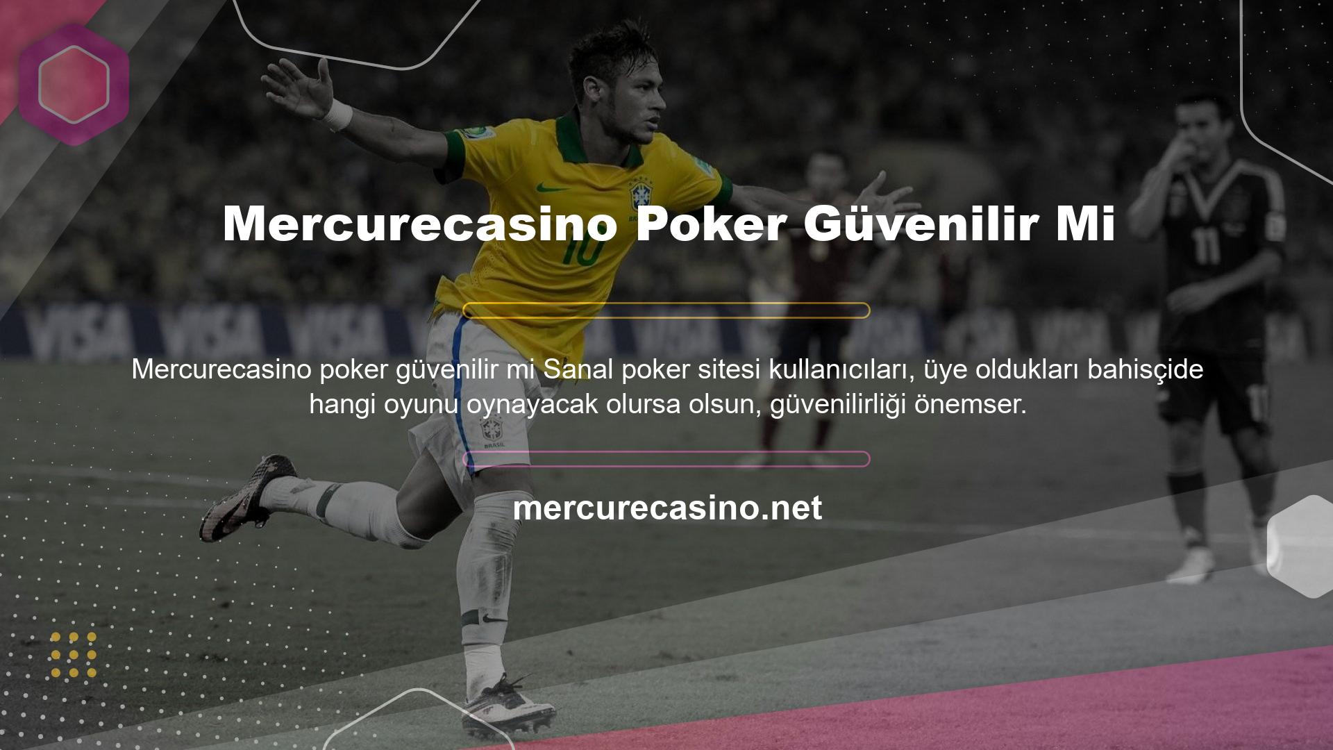 Bu nedenle Mercurecasino Poker oyunlarını oynamak isteyen bir poker severin sanal bir bahisçiye sorduğu ilk soru Mercurecasino Poker Games Reliable'dır