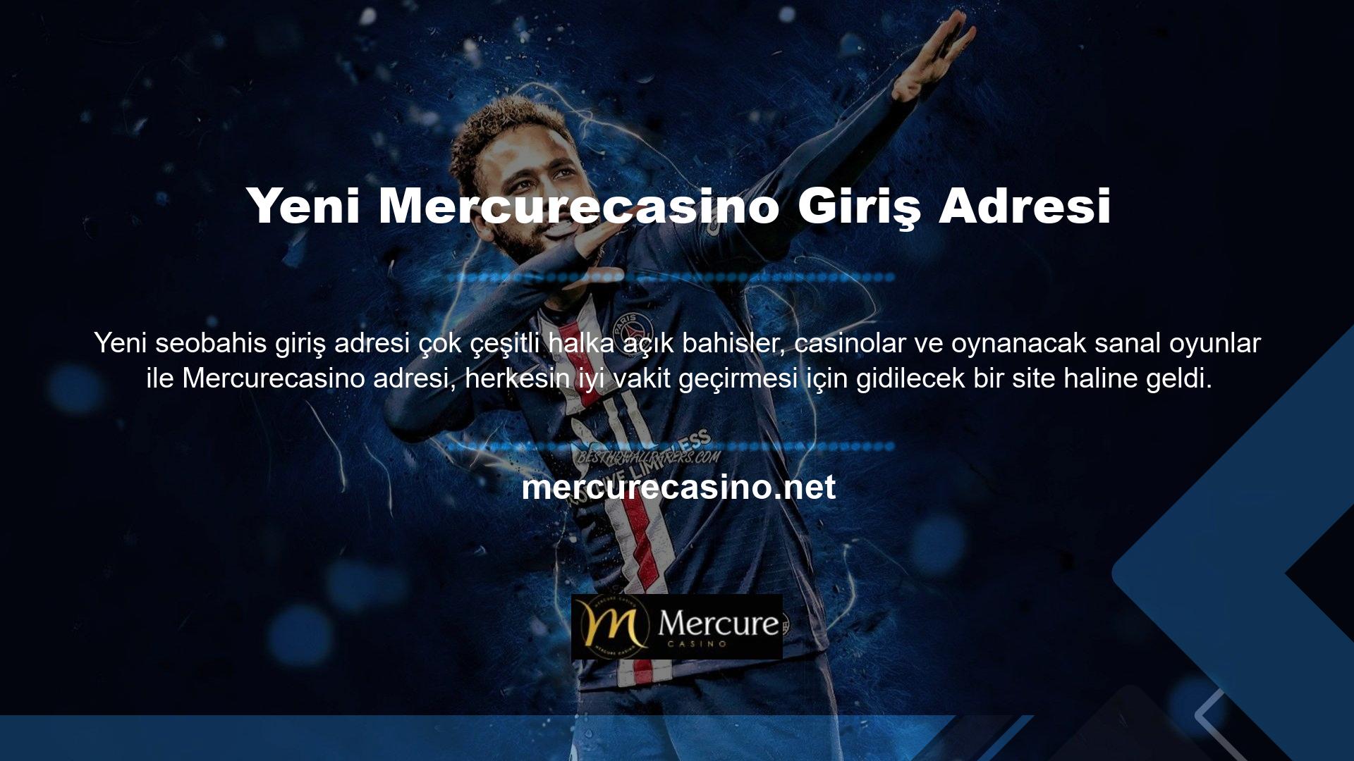 Mercurecasino web sitesinin olanaklarından faydalanmak ve burada vakit geçirmeye devam etmek için müşterilerin yeni Mercurecasino giriş adresi konusunda bilgilendirilmeleri gerekmektedir